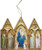 Madonna Enthroned with Saints and Angels Triptych Wood Ornament Madonna Enthroned with Saints and Angels Triptych Wood Ornament