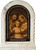 Sepia Holy Family Prayer Desk Shrine