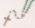 Green 6mm Peridot Glass Bead Rosary Green 6mm Peridot Glass Bead Rosary