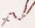 Mauve Rose 6mm Glass Bead Rosary