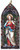 Immaculate Heart of Mary Stained Glass Wood Ornament