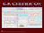 G. K. Chesterton Quote Poster
