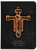 Personalized Catholic Bible with Byzantine Crucifix Cover - Black RSVCE