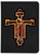 Personalized Catholic Bible with Byzantine Crucifix Cover - Black RSVCE
