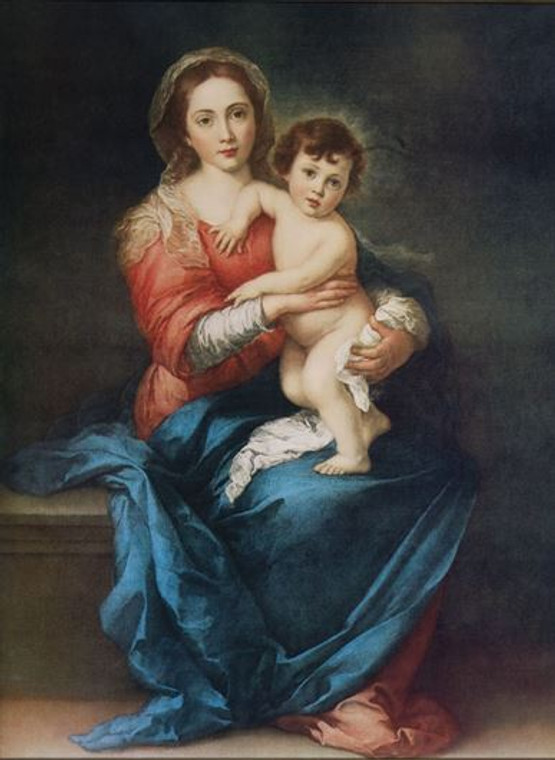 Madonna with Child by Murillo Print