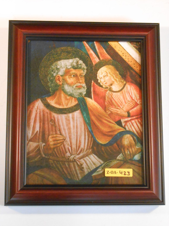 St. Matthew with Angel 8x10 Framed Print