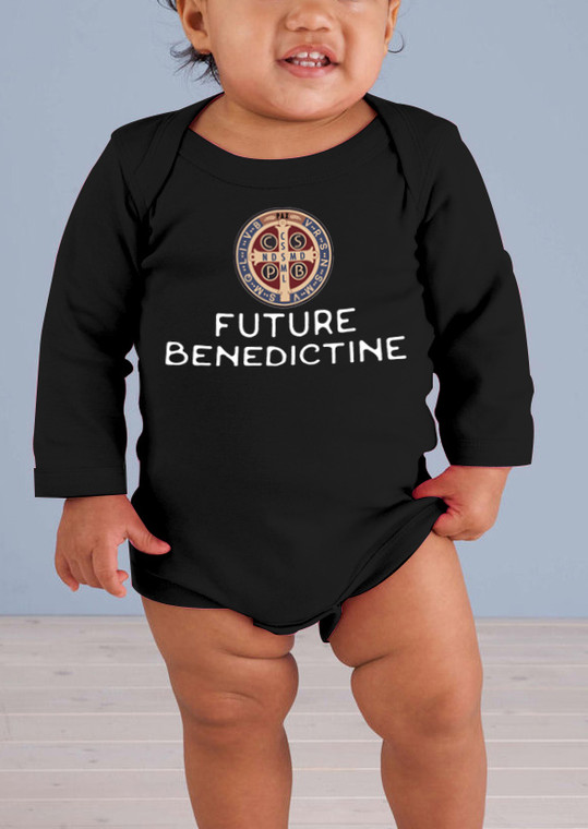 Future Benedictine Long-Sleeve Baby Onesie