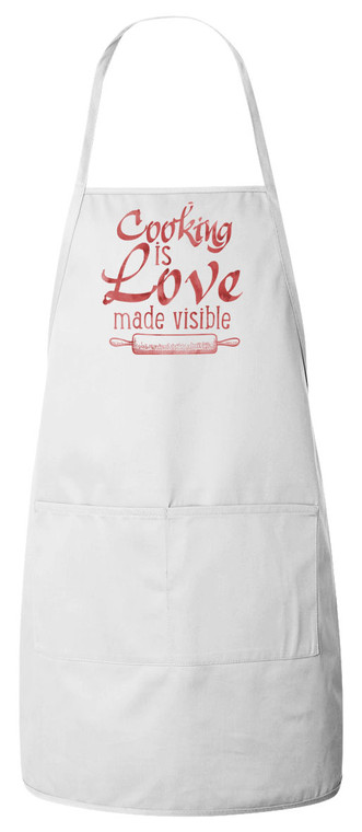 Cooking is Love Apron (White)