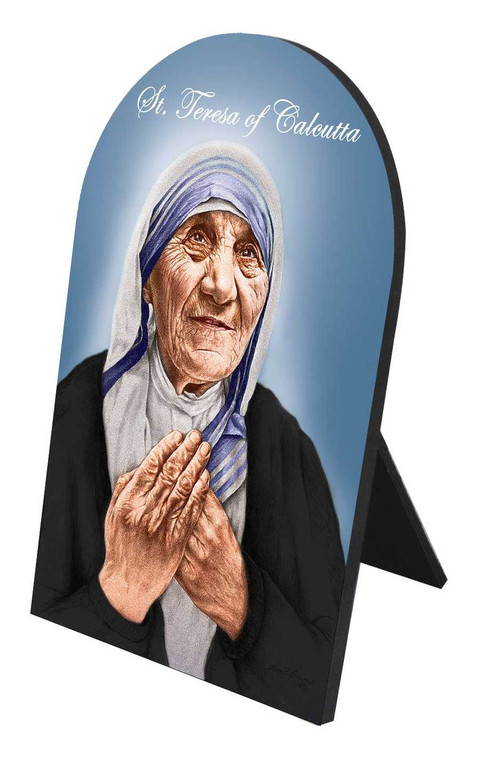 St. Teresa of Calcutta Arched Desk Plaque