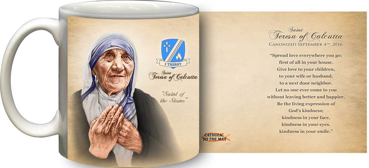 St. Teresa of Calcutta Commemorative Quote Mug St. Teresa of Calcutta Commemorative Quote Mug