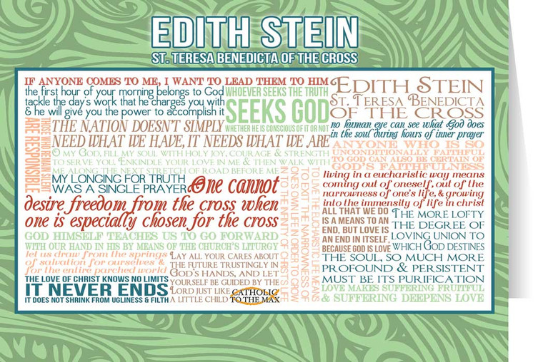 St. Edith Stein Teresa Benedicta Quote Card