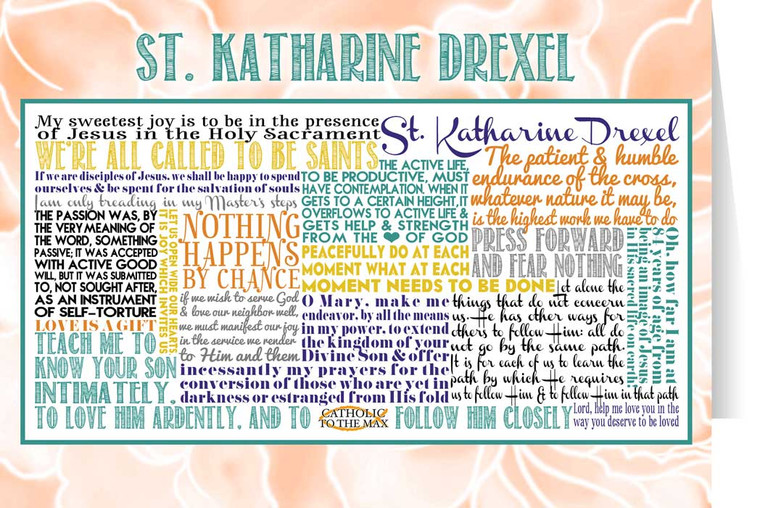 Saint Katharine Drexel Quote Card Saint Katharine Drexel Quote Card