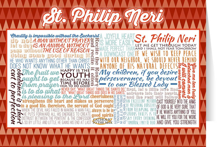 Saint Philip Neri Quote Card