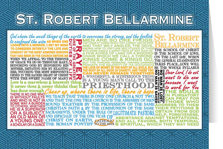 Saint Robert Bellarmine Quote Card