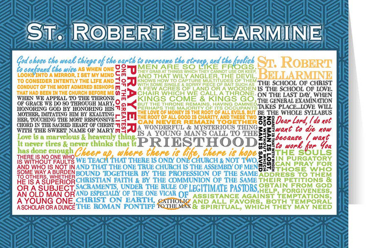 Saint Robert Bellarmine Quote Card Saint Robert Bellarmine Quote Card