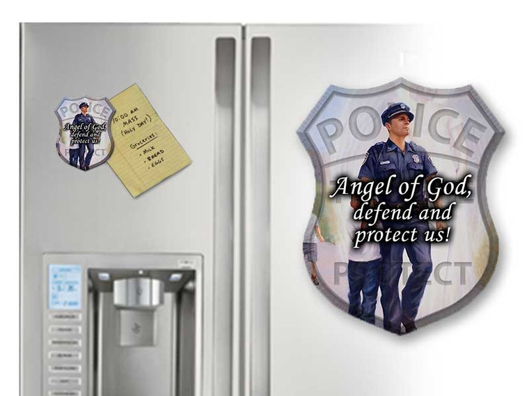 The Protector: Police Guardian Angel Magnet The Protector: Police Guardian Angel Magnet