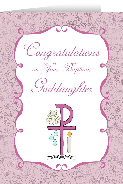 Goddaughter's Baptism Greeting Card