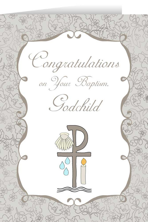 Godchild's Baptism Greeting Card