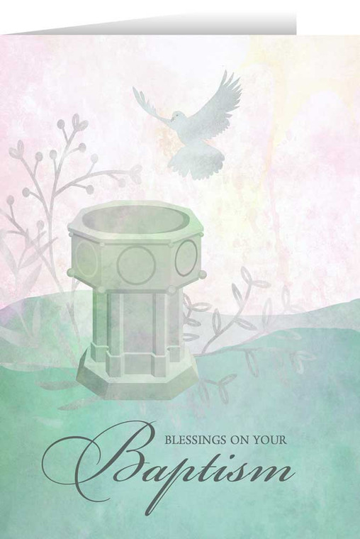 Blessings on Your Baptism Greeting Card