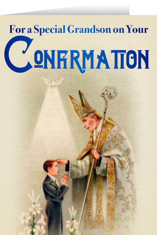 Grandson's Confirmation Greeting Card