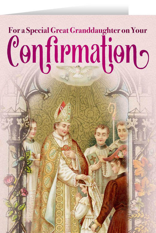 Great Granddaughter's Confirmation Greeting Card