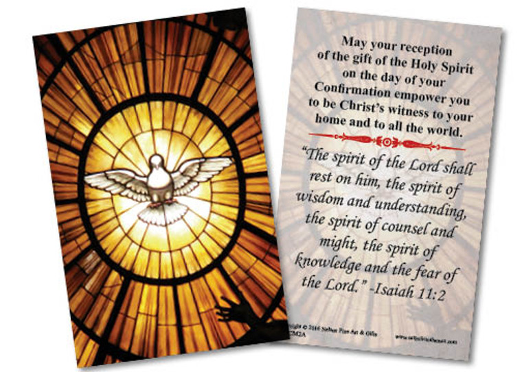 Holy Spirit Confirmation Holy Card