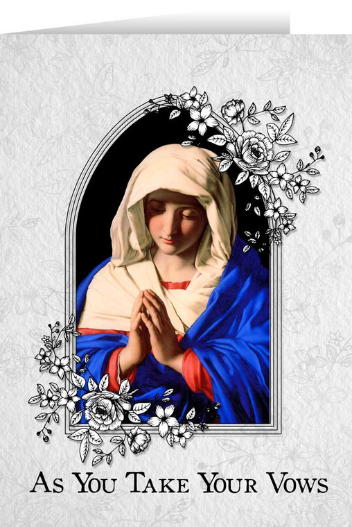 Marian Final Vows Greeting Card