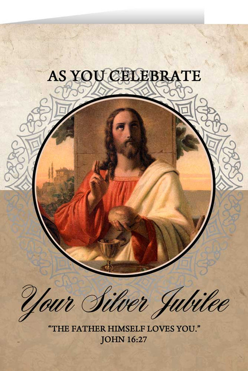 Last Supper Silver Jubilee Greeting Card