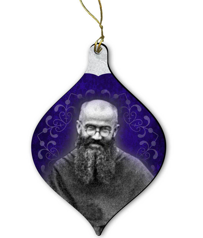 Saint Maximilian Kolbe Wood Ornament