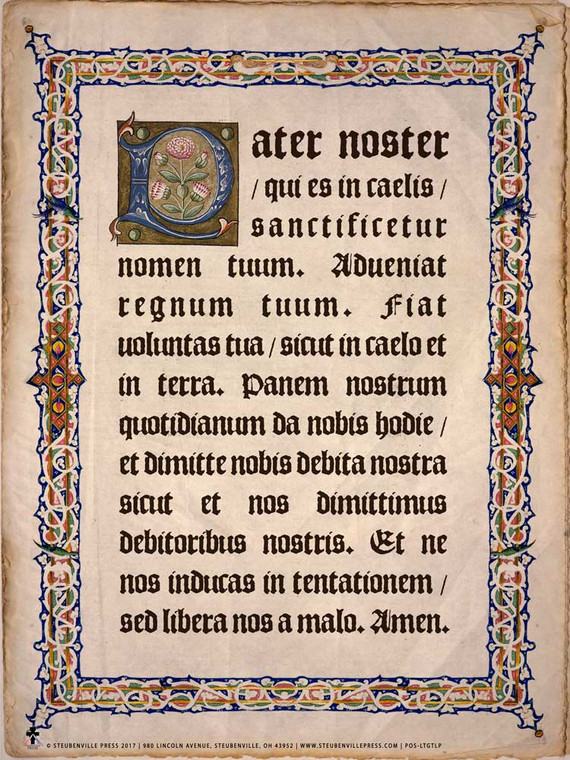 Latin Our Father Poster