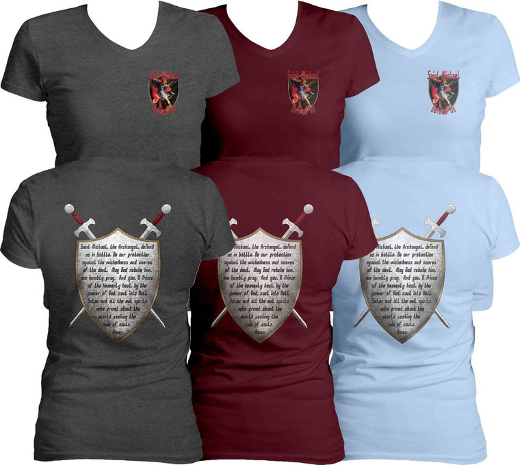 St. Michael Women's Cut V-Neck T-Shirt St. Michael Women's Cut V-Neck T-Shirt