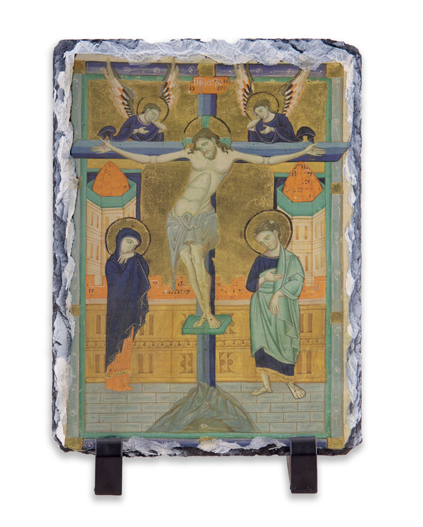 Crucifixion Icon Vertical Slate Tile