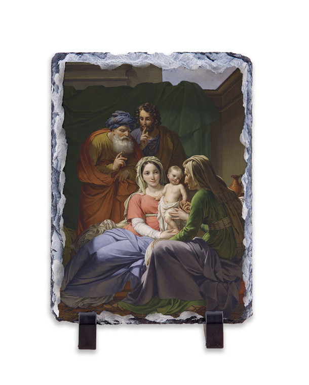 Holy Family with Grandparents Joachim and Anne Vertical Slate Tile Holy Family with Grandparents Joachim and Anne Vertical Slate Tile