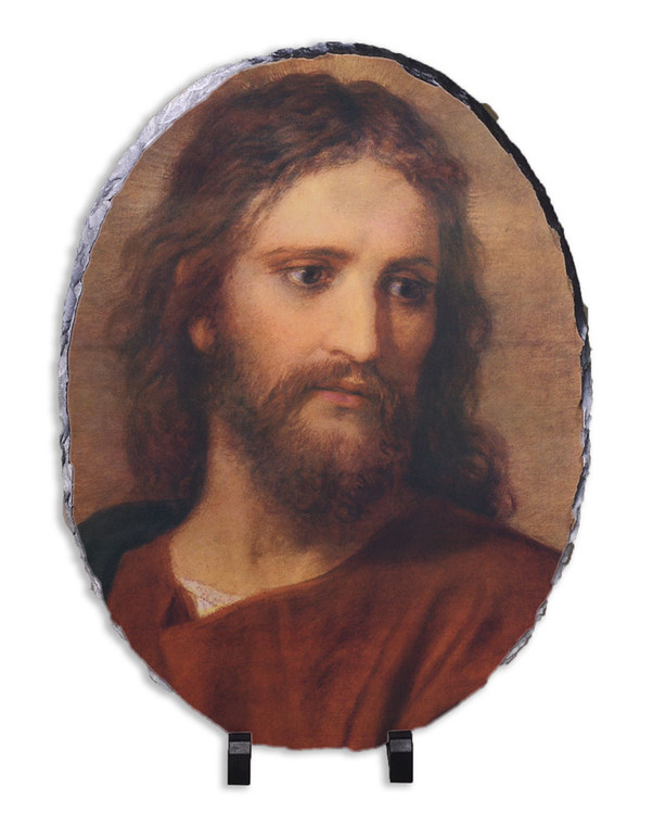 Christ at 33 by Hoffman Oval Slate Tile