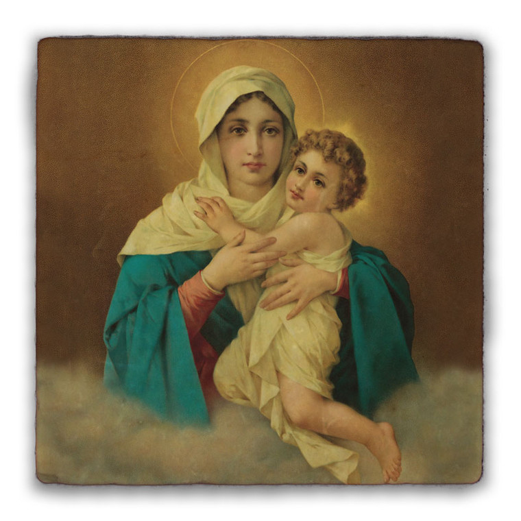 Schoenstatt Madonna Square Tumbled Stone Tile