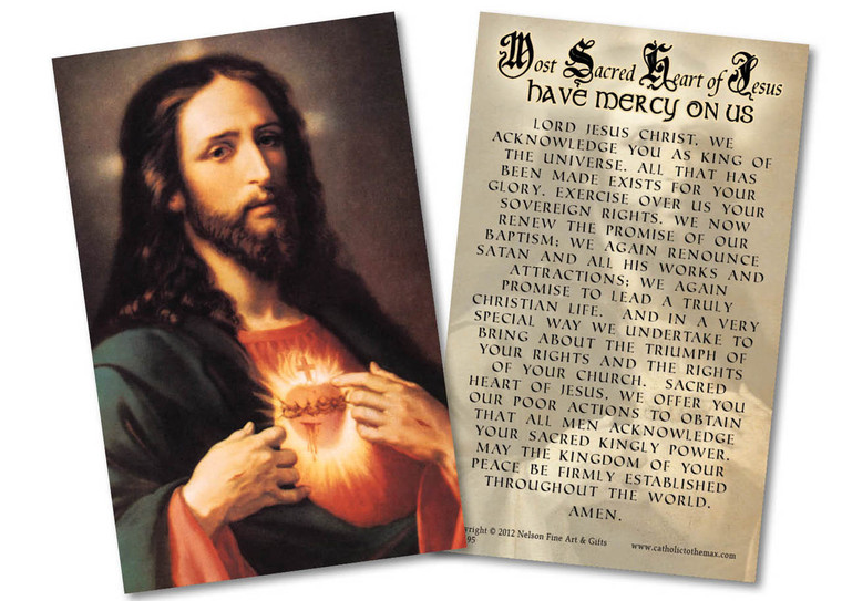 Sacred Heart Holy Card