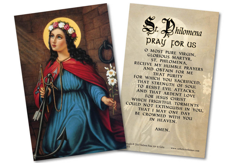 St. Philomena Holy Card