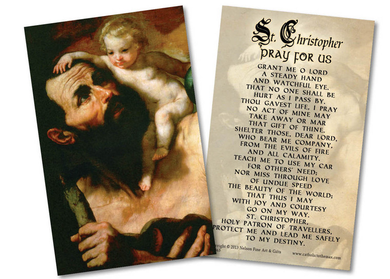 St. Christopher Holy Card
