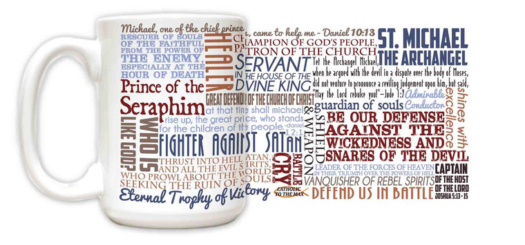 Saint Michael the Archangel Quote Mug Saint Michael the Archangel Quote Mug