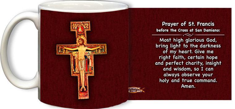 San Damiano with Prayer Mug