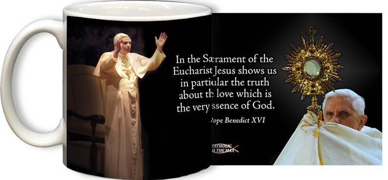 Pope Benedict XVI with Quote Mug