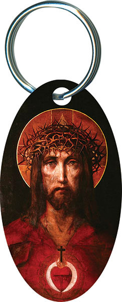 For God So Loved the World Oval Keychain