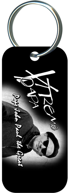 St. John Paul II Xtreme Papa Rectangle Keychain St. John Paul II Xtreme Papa Rectangle Keychain