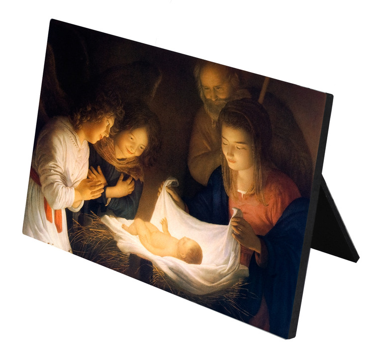 Nativity Horizontal Desk Plaque