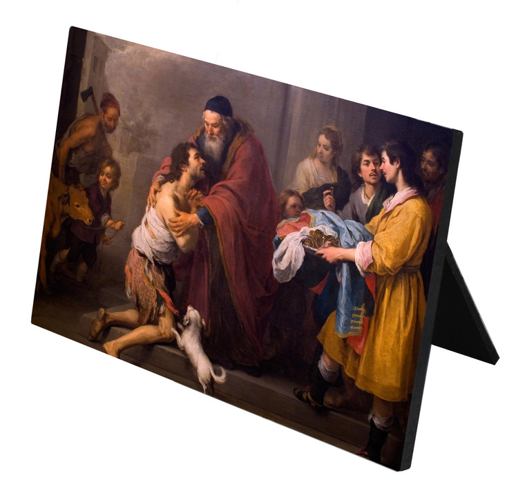 Prodigal Son by Murillo Horizontal Desk Plaque