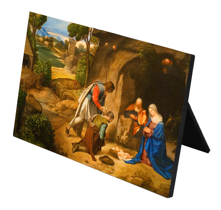 Adoration of the Shepherds Horizontal Desk Plaque