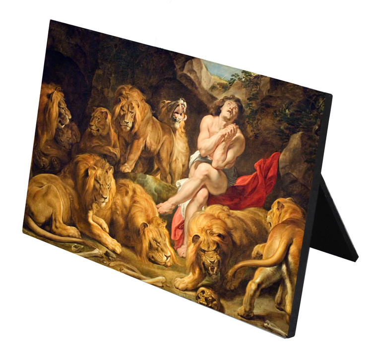 Daniel in the Lions' Den Horizontal Desk Plaque Daniel in the Lions' Den Horizontal Desk Plaque