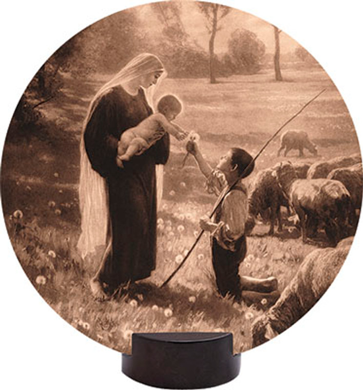 Gift of the Shepherd Round Desk Plaque