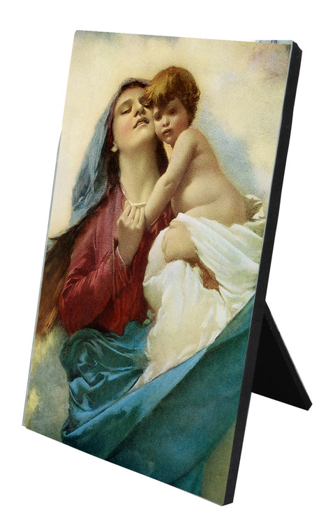 Our Lady of Purity Vertical Desk Plaque