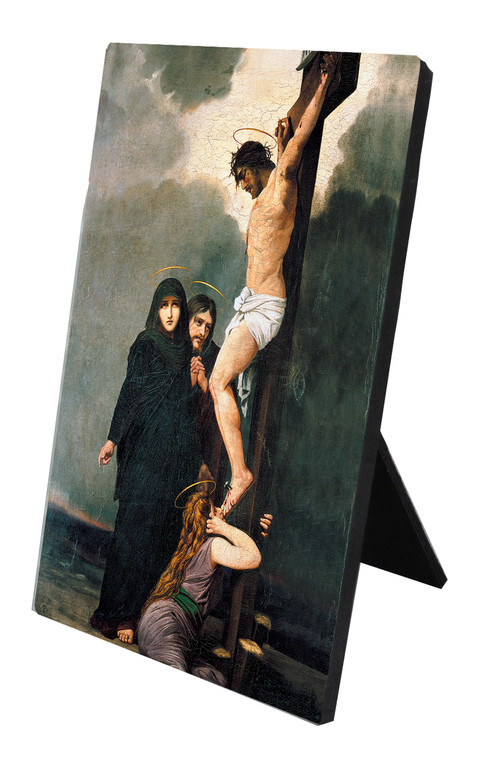 Crucifixion Vertical Desk Plaque